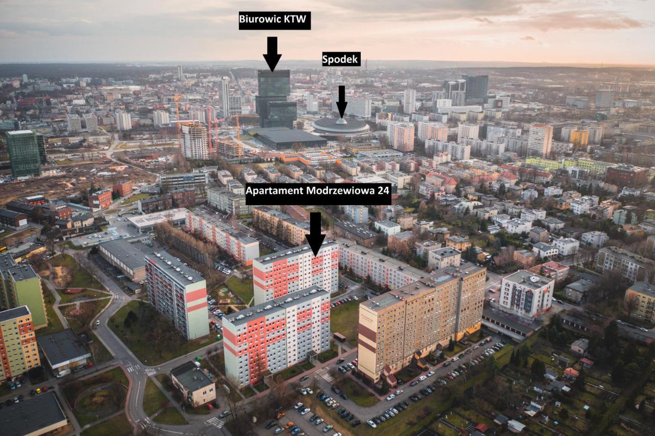 Appartement Katowice Apartament Spodek Modrzewiowa 24 Extérieur photo